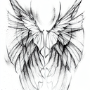 fairy wings tattoo design idea