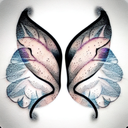 fairy wings tattoo design idea