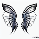 fairy wings tattoo design idea