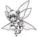 fairy wings tattoo design idea