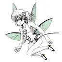 fairy wings tattoo design idea