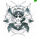 sailor moon tattoo design idea