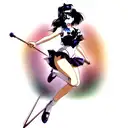 sailor saturn tattoo design idea