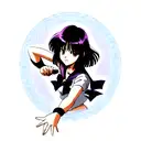 sailor saturn tattoo design idea