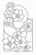 starwars and flowers  tattoo design idea