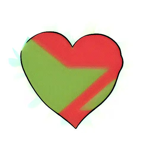 A heart with the hungary flag inside of the heart filling it out tattoo design idea