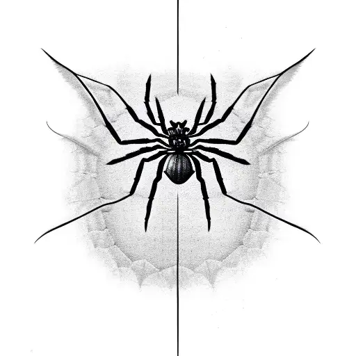 spider dragon bat web tattoo design idea