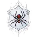 spider dragon bat web tattoo design idea