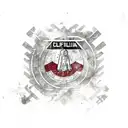 Fallout new california republic flag tattoo design idea