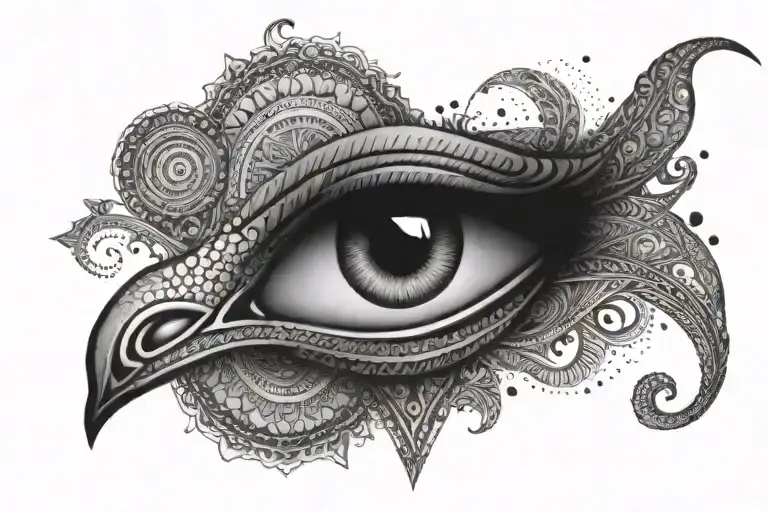 eye of Horus  tattoo design idea