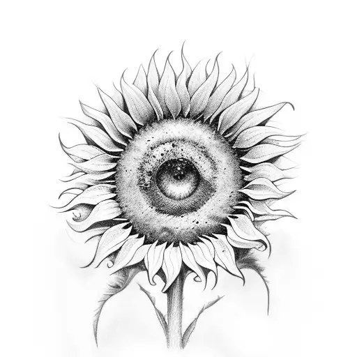 domino, sunflower, crown, pizza tattoo design idea