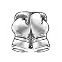 Boxing gloves tattoo design idea