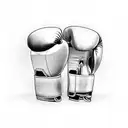 Boxing gloves tattoo design idea