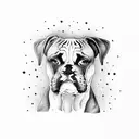 Boxer portrait tattoo design idea