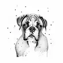 Boxer portrait tattoo design idea