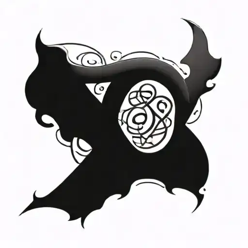 name written along infinity symbol tattoo design idea