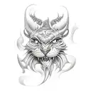 fantasy book tattoo design idea