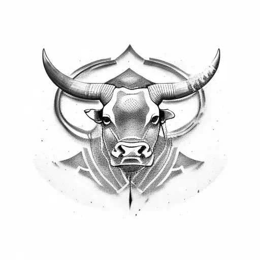 bull fighter tattoo design idea