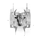 bull fighter guy  tattoo design idea