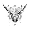 bull fighter tattoo design idea