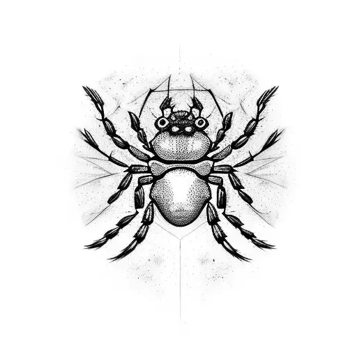 clawmark with spiders crawling out of it tattoo design idea