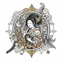 Virgo tattoo design idea