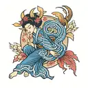 Virgo tattoo design idea