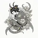 Virgo tattoo design idea