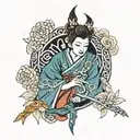 Virgo tattoo design idea