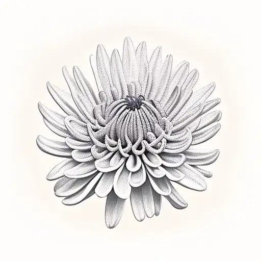 Chrysanthemum tattoo design idea
