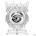 Eye of Ra tattoo design idea