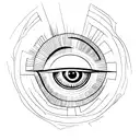 Eye of Ra tattoo design idea