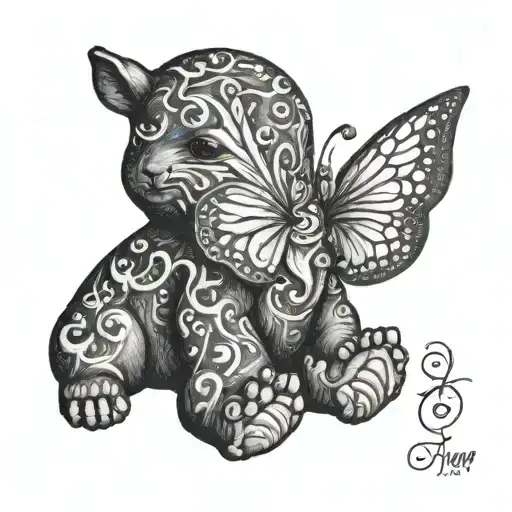 infant loss tattoo design idea