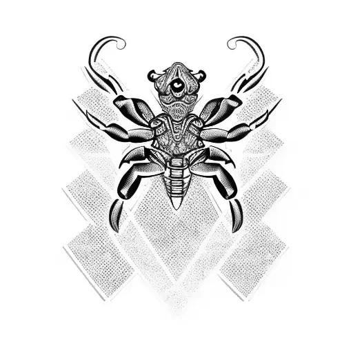 tribal scorpion tattoo design idea