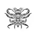 tribal scorpion tattoo design idea