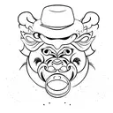 leao japones, shisa, tattoo design idea