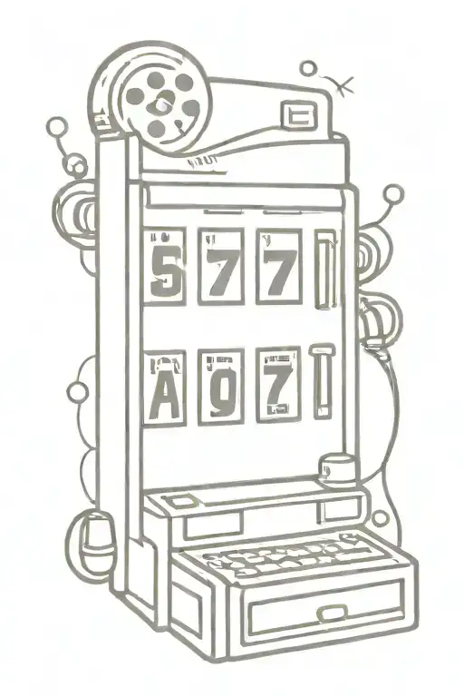 slot machine  tattoo design idea