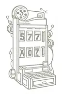 slot machine  tattoo design idea