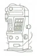 slot machine  tattoo design idea