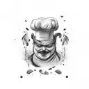 chef tattoo design idea