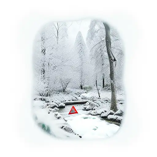 Cold stream pathway tattoo design idea