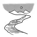 Cold stream pathway tattoo design idea