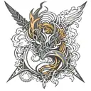 forged from fire many to one always forward 151 tattoo design idea