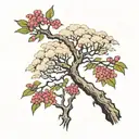 meshu ash tree tattoo design idea