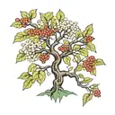 meshu ash tree tattoo design idea