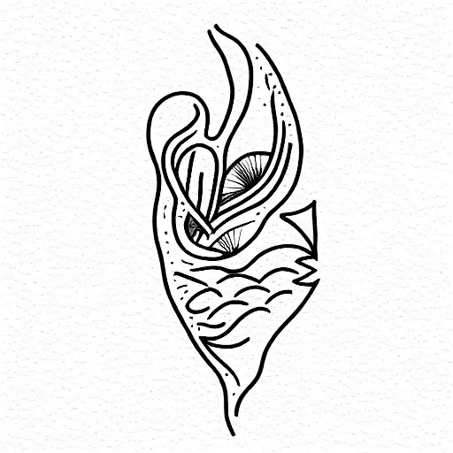 vulva tattoo design idea