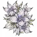 fireweed flower tattoo design idea