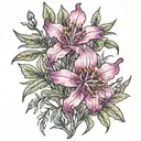 fireweed flower tattoo design idea