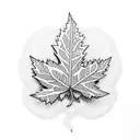 An oak leaf intertwined with blooming flowers tattoo design idea