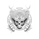 mayas y aztecas tattoo design idea